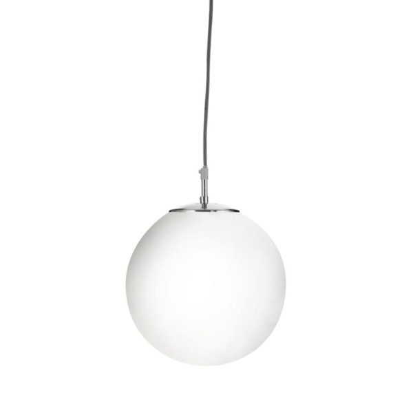 Searchlight 6066 Atom 1 Light Ceiling Pendant Light In Satin Silver