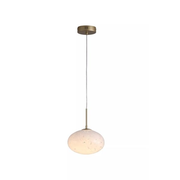 Searchlight Confetti LED Ceiling Pendant Light In Gold Finish With Confetti Glass 80820-1GO
