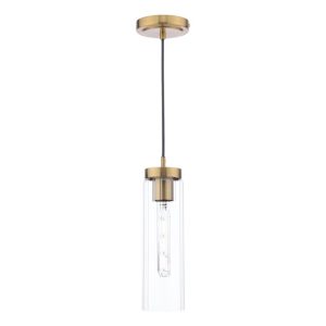 Dar Lighting Jodelle Ceiling Pendant Light In Polished Bronze Finish With Glass