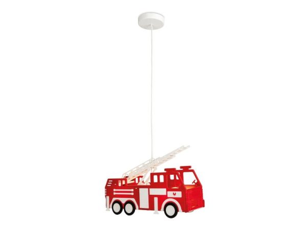 Firstlight 2856 Fire Engine Children's 1 Light Ceiling Pendant Light