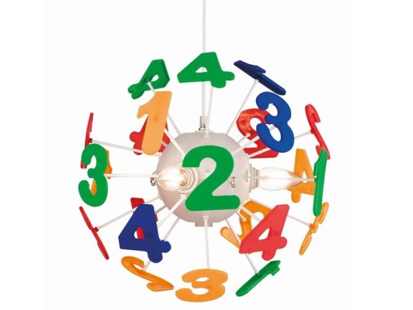 Firstlight 3741 Numbers Children's 1 Light Ceiling Pendant Light
